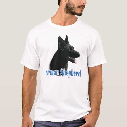 Duitse naam Shepherd (zwart) T-shirt (Voorkant)