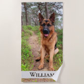 Duitse naam van het Shepherd-woudpad Strandlaken (Voorkant)