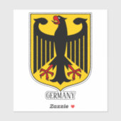 duitse nationale wapenschild patriottisch sticker (Vel)