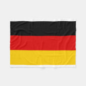 Duitse nationale wereldvlag fleece deken (Voorkant (Horizontaal))