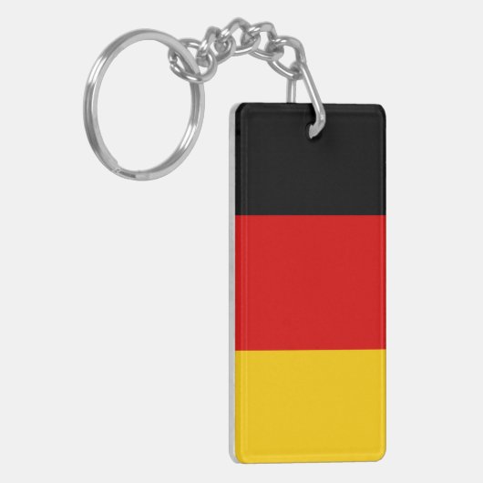 Duitse nationale wereldvlag sleutelhanger (Voorkant Links)
