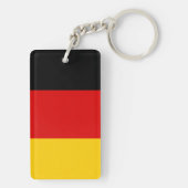 Duitse nationale wereldvlag sleutelhanger (achterkant)