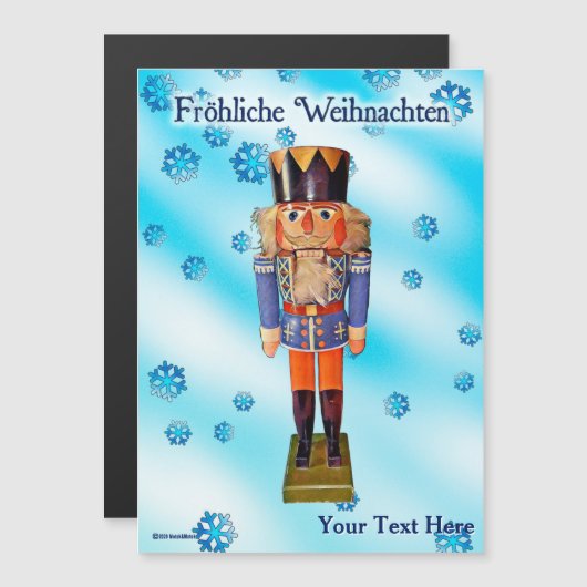 Duitse Notenkraker - Prettig Kerstfeest (Voorkant / Achterkant)