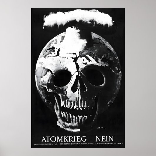 Duitse nucleaire oorlog - Geen politiek poster Vre (Voorkant)