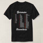 Duitse nummerplaat Duitse staatstaal T-shirt (Design voorkant)