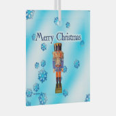 Duitse Nutcracker - Merry kerstglas Ornament (Voorkant Rechts)