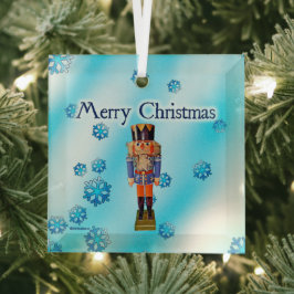 Duitse Nutcracker - Merry kerstglas Ornament