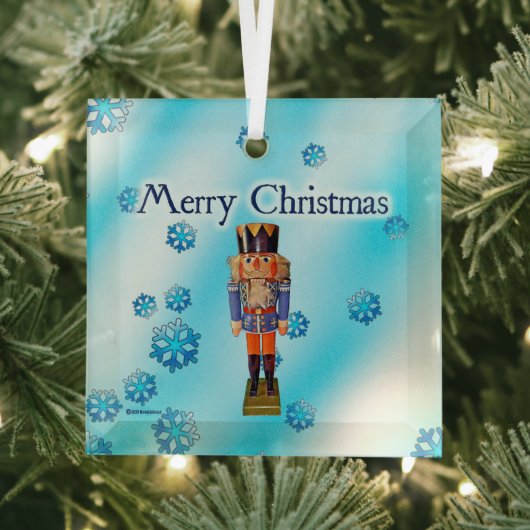 Duitse Nutcracker - Merry kerstglas Ornament (Insitu)