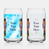 Duitse Nutcracker - pretkerst Blikvorm Glas (Achterkant)