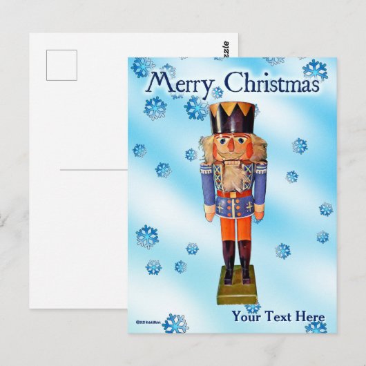 Duitse Nutcracker - pretkerst Briefkaart (Voorkant / Achterkant)