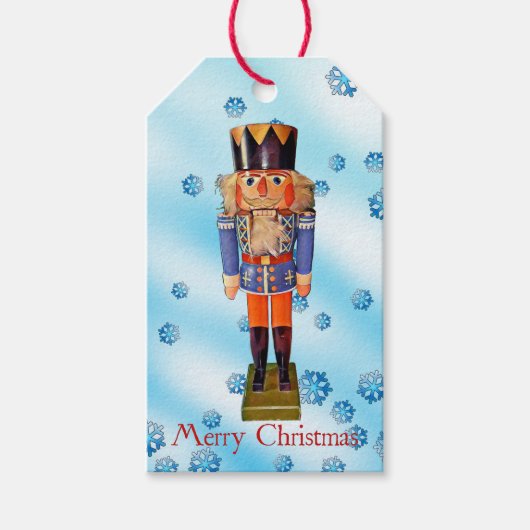 Duitse Nutcracker - pretkerst Cadeaulabel (Voorkant)