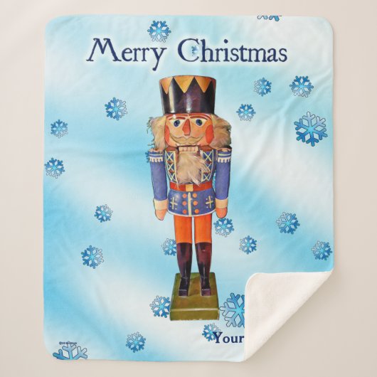 Duitse Nutcracker - pretkerst Sherpa Deken (Voorkant)