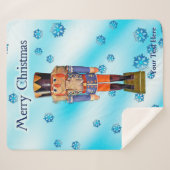 Duitse Nutcracker - pretkerst Sherpa Deken (Voorkant (horizontaal))