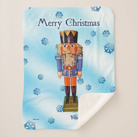 Duitse Nutcracker - pretkerst Sherpa Deken (Voorkant)