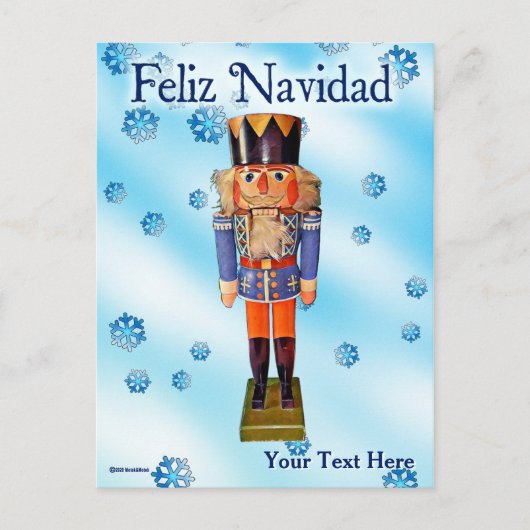 Duitse Nutkraker - Feliz Navidad Briefkaart (Voorkant)
