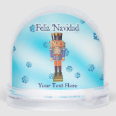 Duitse Nutkraker - Feliz Navidad Sneeuwbol (Achterkant)