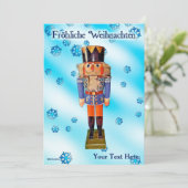 Duitse Nutkraker - Fröhliche Weihnachten (Staand voorkant)