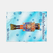 Duitse Nutkraker - Fröhliche Weihnachten Fleece B Deken (Voorkant (Horizontaal))