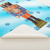 Duitse Nutkraker - Fröhliche Weihnachten Sherpa Deken (3/4)