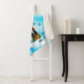 Duitse Nutkraker - Fröhliche Weihnachten Sherpa Deken (In situ)