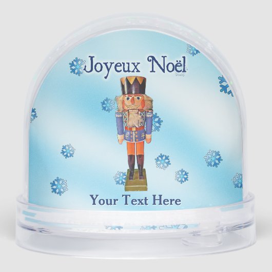 Duitse Nutkraker - Joyeux Noël Sneeuwbol (Achterkant)