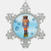 Duitse Nutkraker Tin Sneeuwvlok Ornament (Voorkant)