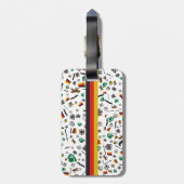 Duitse objecten met vlag van Duitsland Bagagelabel (Achterkant verticaal)