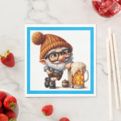 Duitse Oktoberfest Bier Kabouter Servet (Insitu)