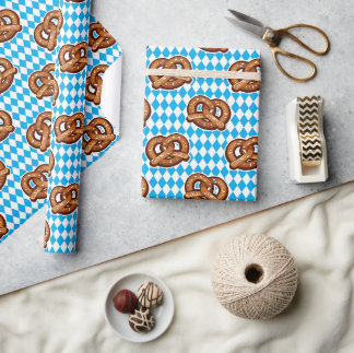Duitse Oktoberfest Pretzels Cadeaupapier