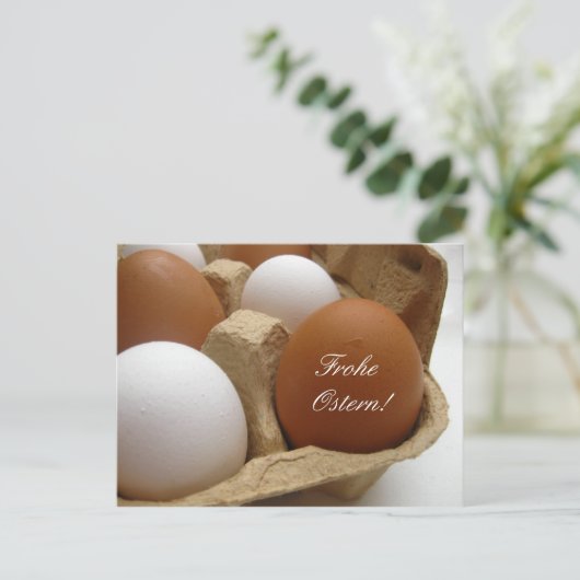 duitse oostereigroet feestdagenkaart (Staand voorkant)