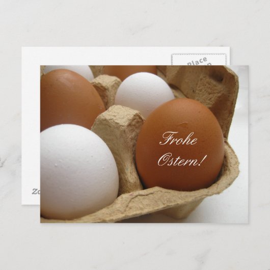duitse oostereigroet feestdagenkaart (Voorkant / Achterkant)