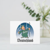 Duitse opera Singer Briefkaart (Staand voorkant)