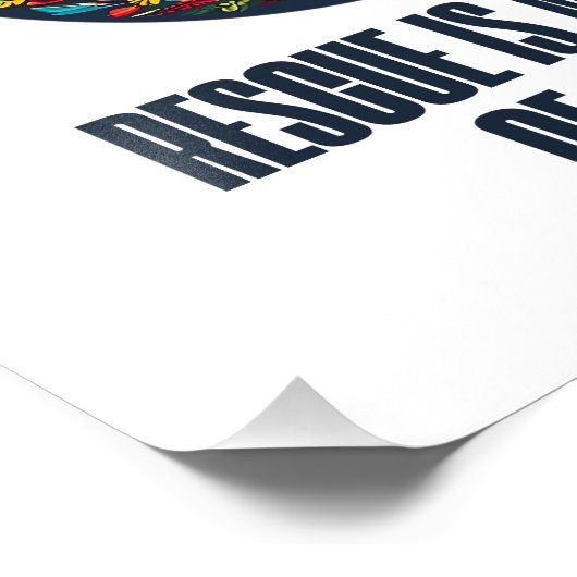 Duitse opvanghond foto afdruk (Hoek)