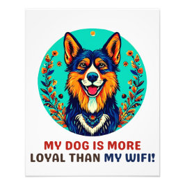 Duitse opvanghond foto afdruk