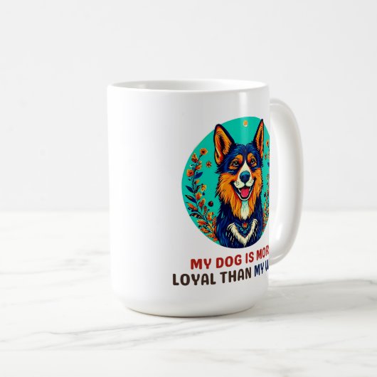 Duitse opvanghond koffiemok (Voorkant rechts)