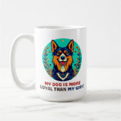 Duitse opvanghond koffiemok (Links)