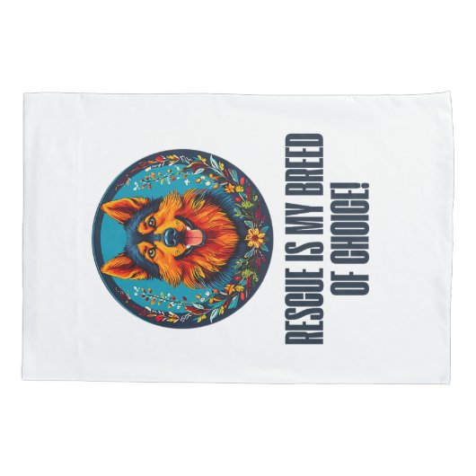 Duitse opvanghond kussensloop (Achterkant)