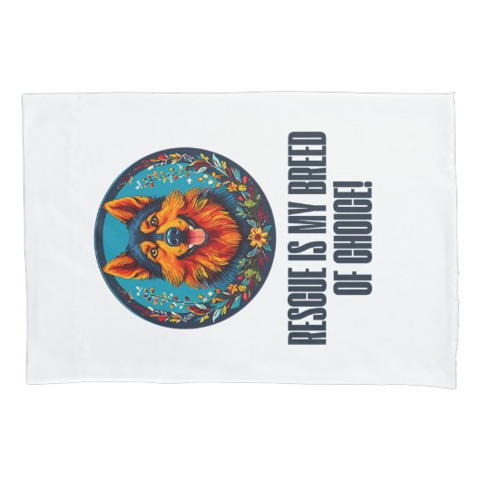 Duitse opvanghond kussensloop (Voorkant)