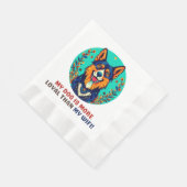 Duitse opvanghond servet (Hoek)