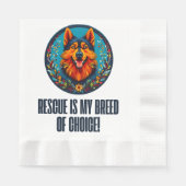 Duitse opvanghond servet (Voorkant)