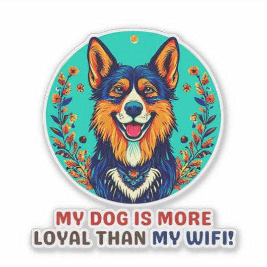 Duitse opvanghond sticker (Voorkant)