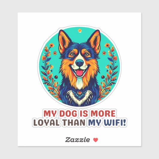 Duitse opvanghond sticker (Vel)