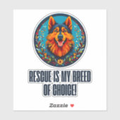 Duitse opvanghond sticker (Vel)