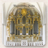 Duitse orgel coaster drankjes onderzetter (Voorkant)