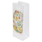 🐣 Duitse Oster Delight Wijn🌸Gift Bag Wijn Cadeautas (Achterkant Gekanteld)