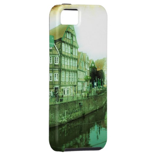 duitse oude stad Case-Mate iPhone case (Back/Rechts)