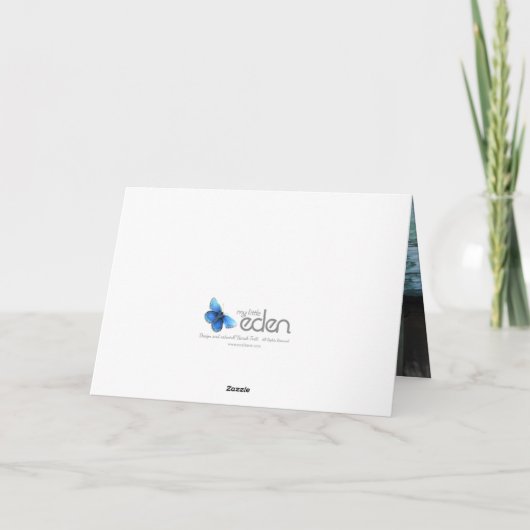 Duitse paarse foto trouw bedankkaart (Achterkant)