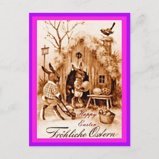 Duitse paasbundelscène (gewijzigde kopie) Briefkaart (Voorkant)