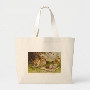  Duitse paasKaart Grote Tote Bag