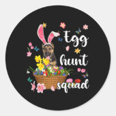 Duitse paaspaalbewaarder e ronde sticker (Voorkant)